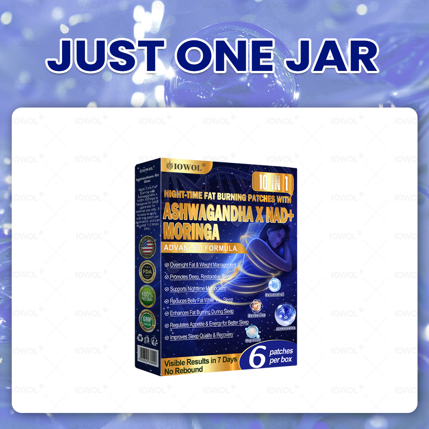 50off% IOWOL ® NIGHT-TIME FAT BURNING PATCHES! ZERO PILLS & ZERO WASTE & ZERO STRUGGLE & 100% RESULTS.