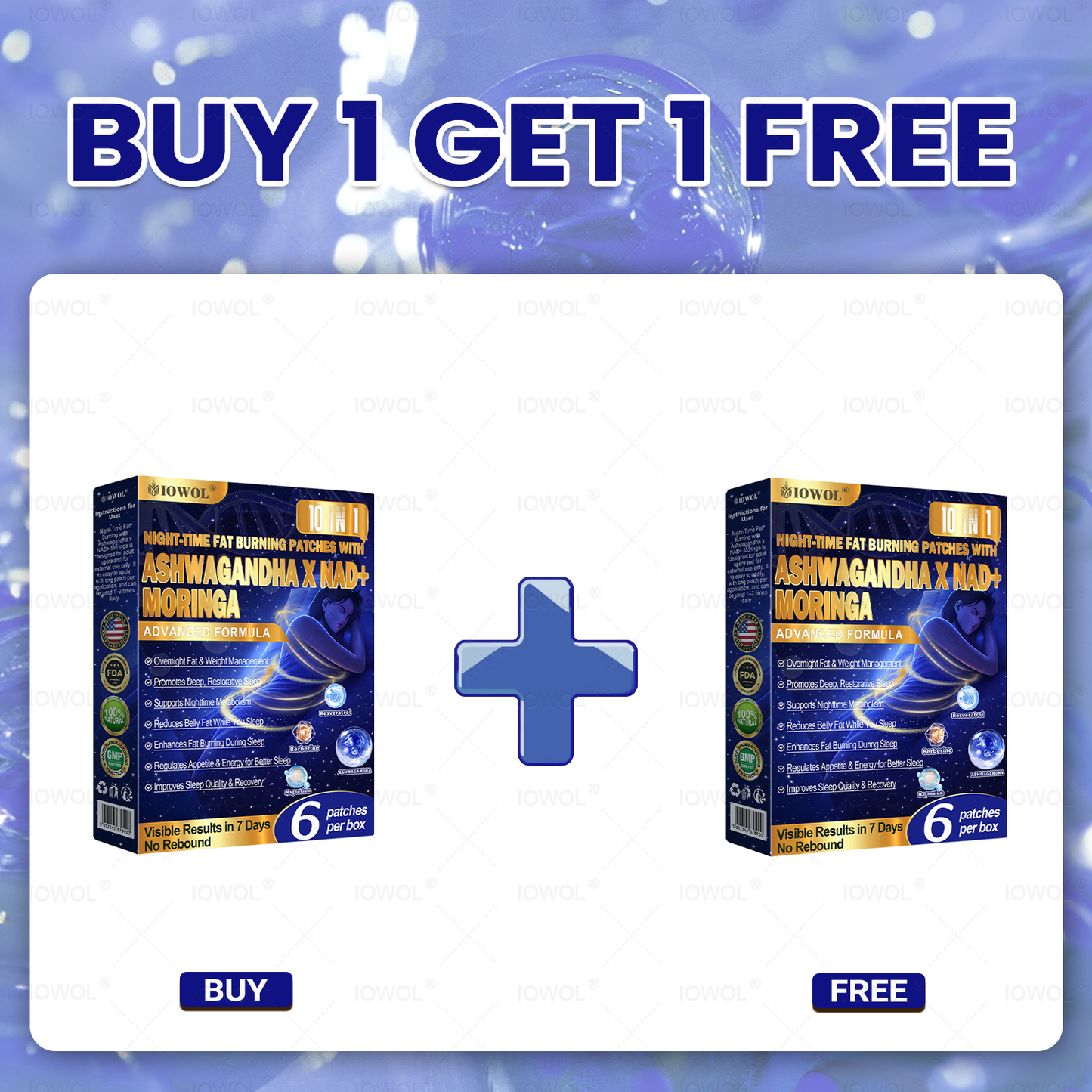 50off% IOWOL ® NIGHT-TIME FAT BURNING PATCHES! ZERO PILLS & ZERO WASTE & ZERO STRUGGLE & 100% RESULTS.